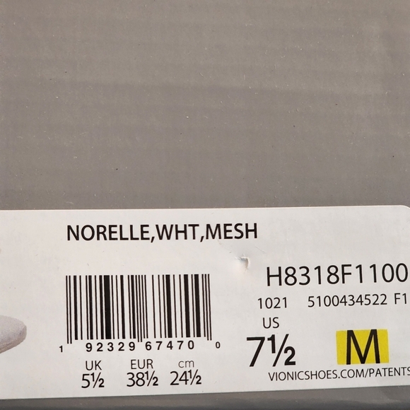 Vionic Women's Norelle Performance Fitness Running Shoes - 7.5 - Picture 8 of 8